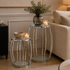 Scarlett Silver & Glass Side Table