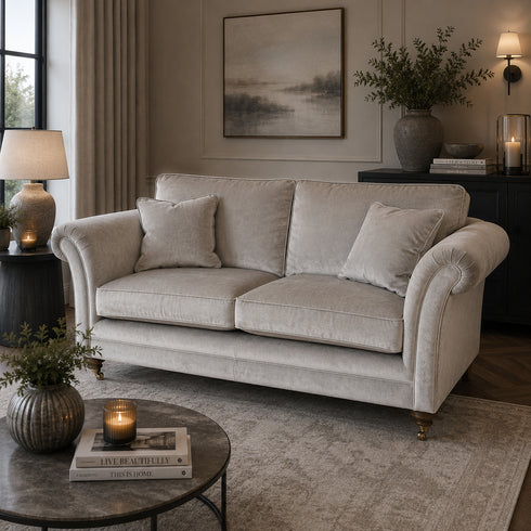 Kensington Grey 2 Seater Sofa