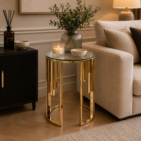 Cillian Gold Side Table