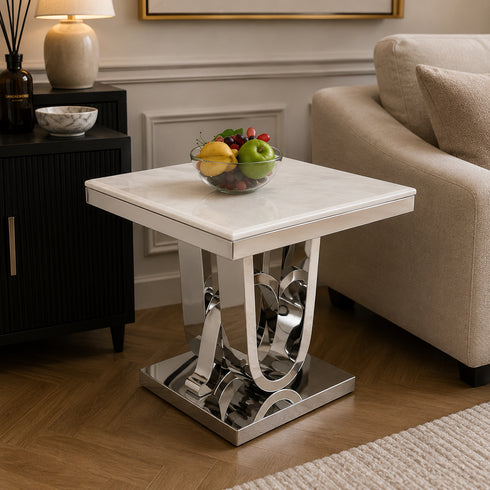 Portland Side Table - Cream