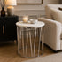 Mila Side Table - White Marble
