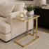 Mila Sofa Table Gold - Clear Glass