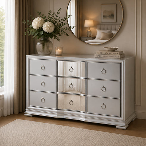 Antara 3 Drawer Chest - Silver