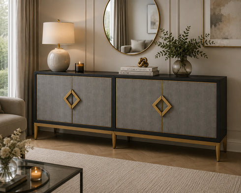 Alana Diamond 4 Door Sideboard