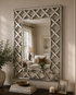 Criss Cross Rectangle Wall Mirror