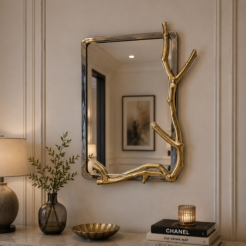 Golden Twig Mirror