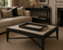 Alexa Black Shagreen Tray