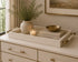 Roma White Shagreen Tray