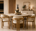 Cohen Round Dining Table & 4 Chairs Set