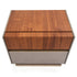 Corso Como Beige 2 Drawer Bedside Table - Ex Display