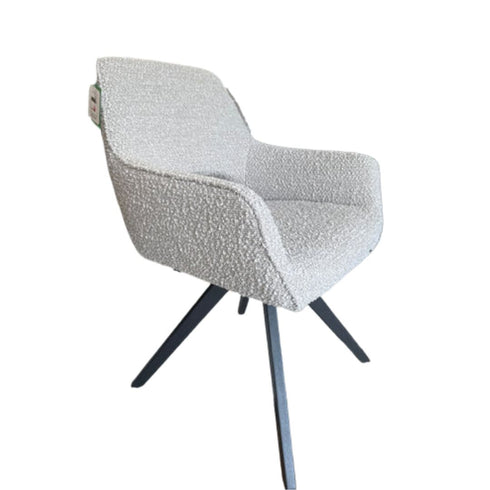 Portia Mink Boucle Dining Chair