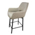 Portia Mink & Leather Boucle Bar Stool