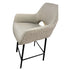 Portia Mink & Leather Boucle Bar Stool