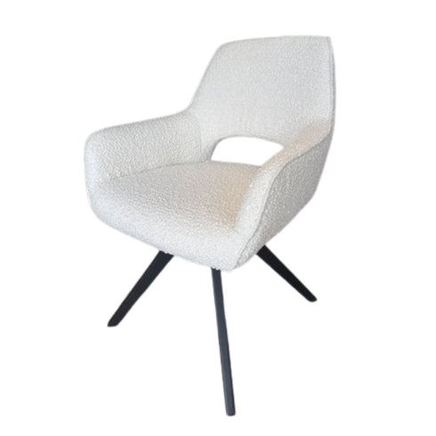 Portia Ivory Boucle Dining Chair