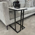Mila Sofa Table - Gunmetal Black & White Marble