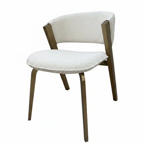 Celine Gold & Off White Chair