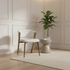 Celine Gold & Off White Chair