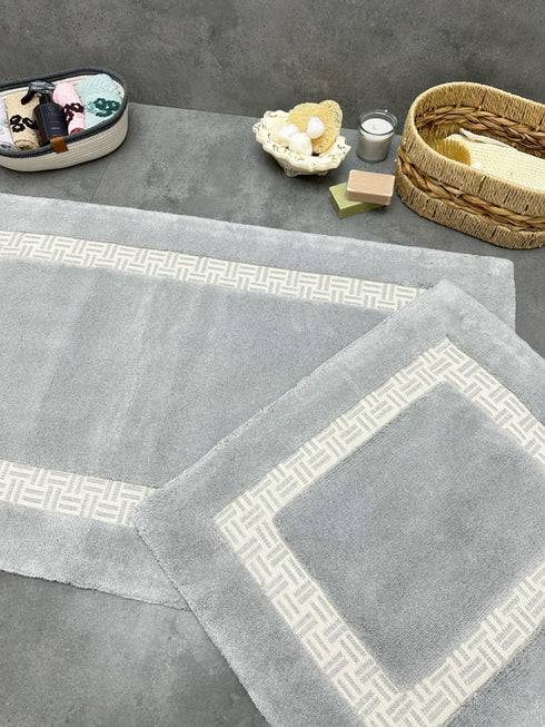 PRE ORDER Oonagh Grey Bath Mat Set