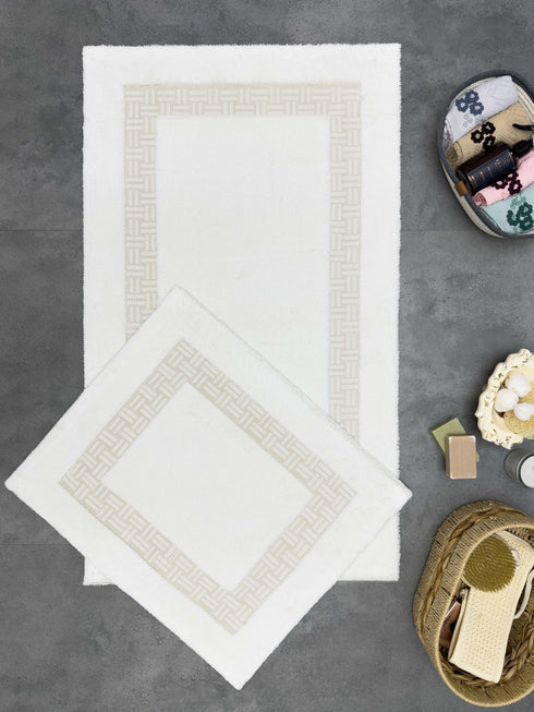 PRE ORDER Oonagh Cream Bath Mat Set