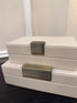 Cream Leather Dimple Box Set