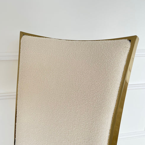 Grace Boucle & Smoked Brass Dining Chair