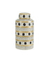 White & Black Polka Dot Cylinder Jars Set of 3