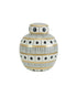White & Black Polka Dot Cylinder Jars Set of 3
