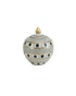 White & Black Polka Dot Round Jar Set of 3