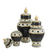 Black & White Polka Dot Jar Set Of 3