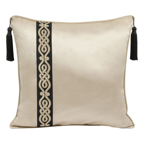 Brianna Latte Silk Cushion