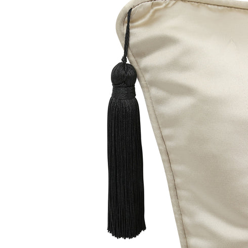 Brianna Latte Silk Cushion