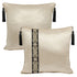Brianna Latte Silk Cushion