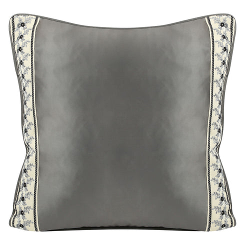 Harlow Grey Silk Cushion