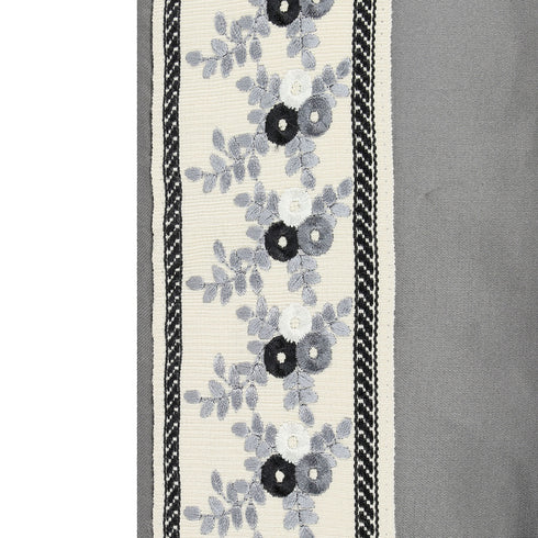 Harlow Grey Silk Cushion