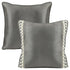 Harlow Grey Silk Cushion
