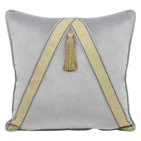 Nella Grey Velvet Cushion