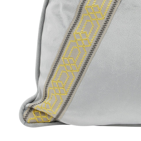 Nella Grey Velvet Cushion
