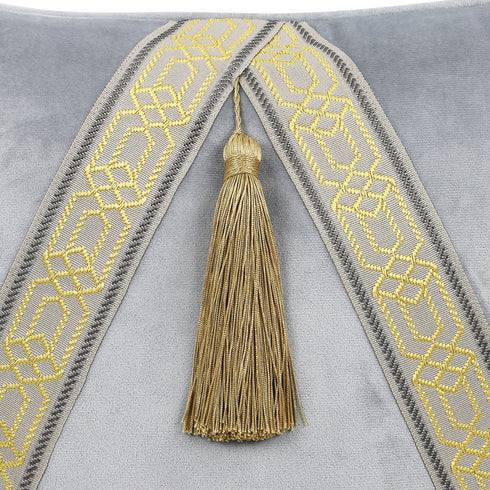 Nella Grey Velvet Cushion