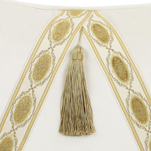 Kellie Ivory Velvet Cushion