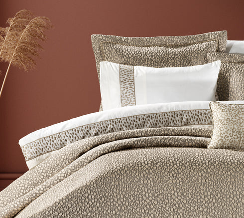 Emilia Beige Bedspread 4 Piece Set
