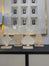 Travertine Suit Sculptures Set of 4