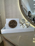 Leather Tray - White