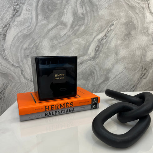 Eldon Matte Black Chain Sculpture