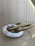 Brass & Marble Triple Ring