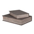 Grey Woven Book Box Set Of 2