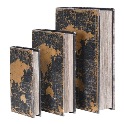 Atlas Book Boxes Set Of 3