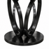 PRE-ORDER Zara 4 Seater Round Dining Table Black - White Marble