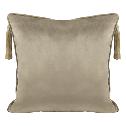 Lottie Latte Velvet Cushion