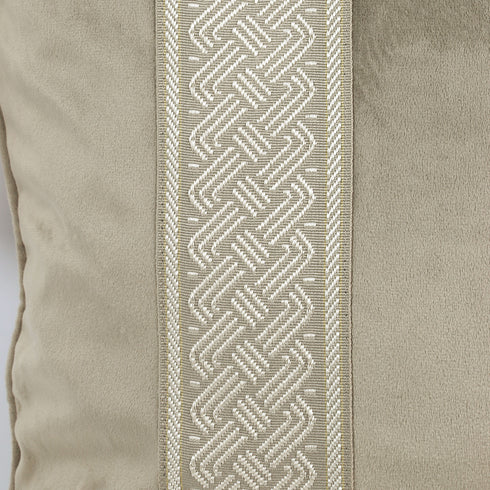 Lottie Latte Velvet Cushion