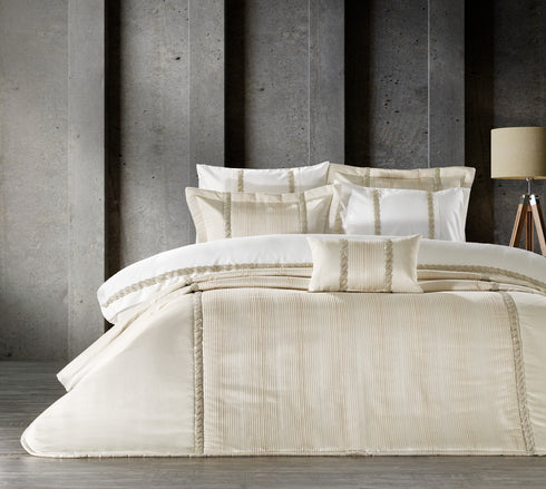 Grazia Cream Duvet & Bedspread 7 Piece Set